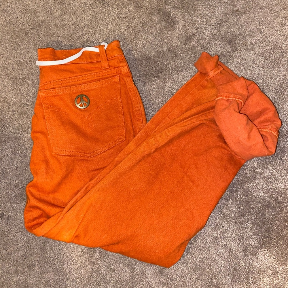 Vintage Moschino orange jeans